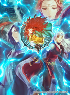 Artwork of Lehran's Medallion in Fire Emblem 0 (Cipher) by Senri Kita.