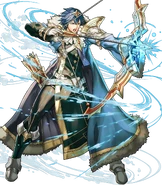 Artwork of Legendary Chrom from Fire Emblem Heroes by Shinonosuke Hino.