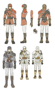 Concept artwork of Archers from Radiant Dawn.