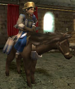 Donnel's battle model as a Bow Knight in Awakening.