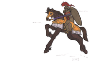 FE4 Jinete concepto.gif (21 kB) Arte conceptual de la Jinete en Genealogy of the Holy War.