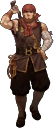 Village sprite of a Brigand from Echoes: Shadows of Valentia.