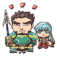 Eirika and Gilliam from the Fire Emblem Heroes guide.