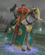 Battle model of Kieran, a male Gold Knight from Radiant Dawn.