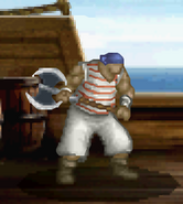 Battle model of an enemy Pirate from TearRing Saga.