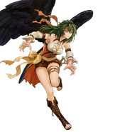 Artwork of Vika as the Sea-Dark Wing from Fire Emblem Heroes by Naruse Uroko.