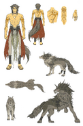 Concept artwork of Volug from Fire Emblem: Radiant Dawn Memorial Book Tellius Recollection: The Second Volume.