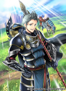 Artwork of Silas in Fire Emblem 0 (Cipher) by Saori Toyota.