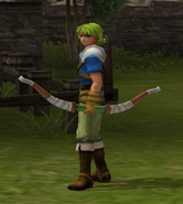 Rolf's battle model as an Archer from Path of Radiance.