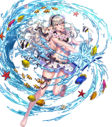 Artwork of Female Corrin (Nohrian Summer) from Fire Emblem Heroes by Sencha.