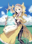 Artwork of Lissa in Fire Emblem 0 (Cipher) by 40hara.