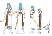 Concept artwork of Lucia from Fire Emblem: Path of Radiance Memorial Book Tellius Recollection: The First Volume.