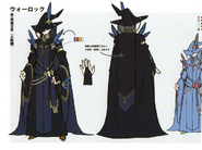 Concept artwork of the male Warlock class from Fire Emblem: Three Houses.