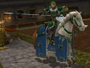 Oscar's battle model as a Silver Knight.