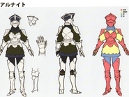 Concept artwork of the female Cavalier class from Fire Emblem: Three Houses.