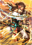 Artwork of Ryoma in the Cipher Trading Card Game.