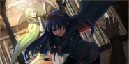 Artwork officiel de Lucina sauvant Emmeryn de son assassinat