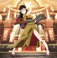 CG artwork of Ophelia in the Hoshidan Festival of Bonds DLC episode donning a yukata.