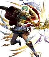 Artwork of Ephraim in Fire Emblem Heroes by Asatani Tomoyo.