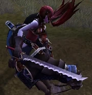 Selena wielding the Killing Edge in Fates.