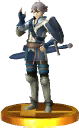 Inigo's trophy in Super Smash Bros. for Nintendo 3DS.