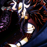 Sumeragi wielding Ganglari after revealing himself in Revelations.