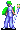 Merric's unique Bishop sprite from Mystery of the Emblem