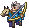Sprite de Shura como Caballero Arco en Fire Emblem Fates