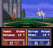 Animation of Yodel casting Bolganone on Sirius in Mystery of the Emblem.