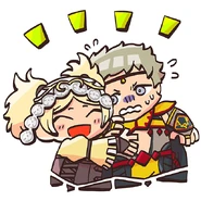 Lissa and Odin from the Fire Emblem Heroes guide.