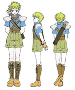 Concept art of Rolf from Fire Emblem: Path of Radiance Memorial Book Tellius Recollection: The First Volume.