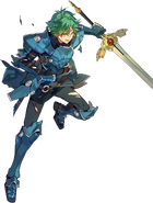 Artwork of Alm from Fire Emblem Heroes by Arai Teruko.