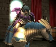 Kjelle's battle model as a Great Knight in Awakening.