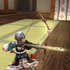 Setsuna wielding the Spellbane Yumi.