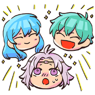 Lyon, Ephraim, and Eirika from the Fire Emblem Heroes guide.