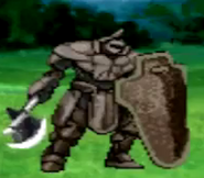 An enemy knight in Berwick Saga