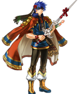 Ike, as drawn by Senri Kita, as he appears in Fire Emblem Heroes.