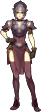 Village sprite of the Pegasus Knight class from Fire Emblem Echoes: Shadows of Valentia