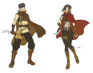 Concept artwork of the unused Thief class from Path of Radiance.