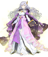 Artwork of Legendary Deirdre from Fire Emblem Heroes by Haimura Kiyotaka.