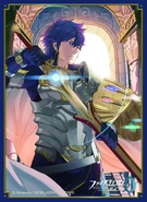 Artwork of Chrom in Fire Emblem 0 (Cipher) by Yusuke Kozaki.