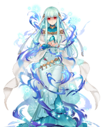 Artwork of Fallen Ninian from Fire Emblem Heroes by Kousei Horiguchi.