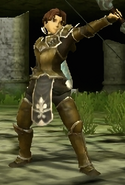 Battle model of Tobin as a Sniper in Echoes: Shadow of Valentia.