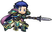 Hector's sprite as the Brave Warrior in Heroes.