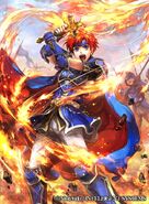 Artwork of Roy in Fire Emblem 0 (Cipher) by Sachiko Wada.