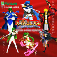 An Advertisement for the Fire Emblem: Genealogy of the Holy War Character Figures