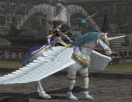 Tanith wielding the Short Spear in Path of Radiance.