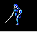 Marth`s Battle sprite in Ankoku Ryū to Hikari no Tsurugi.