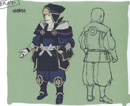 Concept art of a male Mechanist from Fates