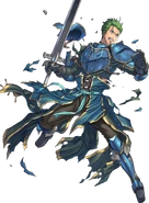 Artwork de Luke de Fire Emblem Heroes por Daisuke Izuka.